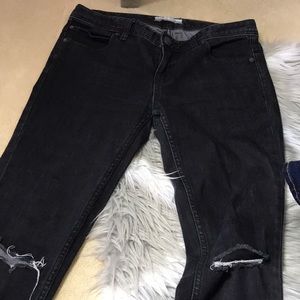 FREE PEOPLE BLACK DENIM